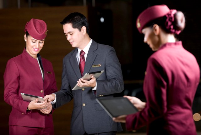 Qatar Airways thiết lập tiêu chuẩn mới với dịch vụ bằng Ipad
