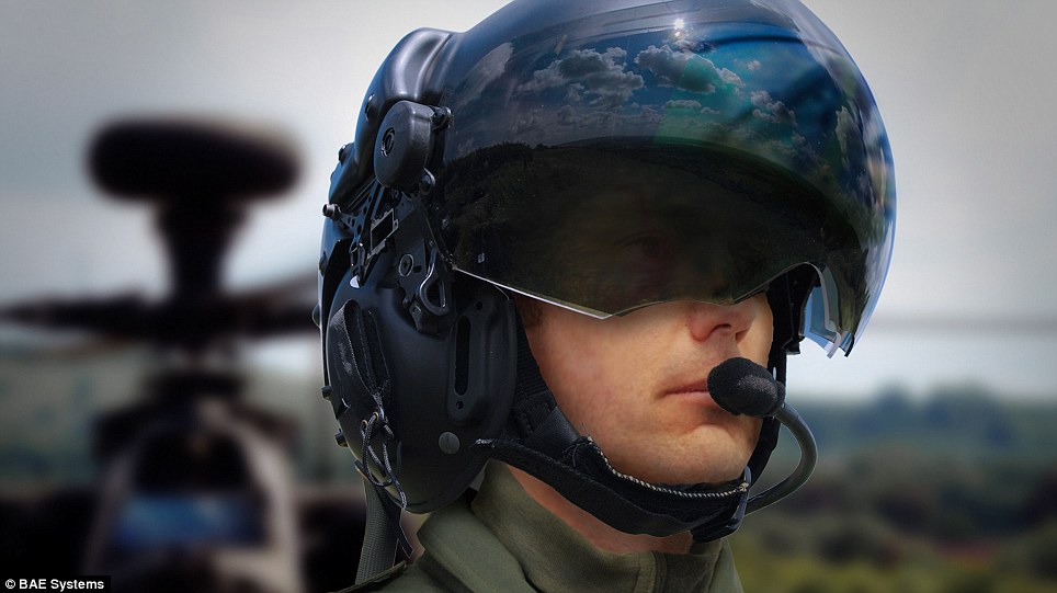 Mũ bảo hiểm giúp phi công nhìn xuyên máy bay
