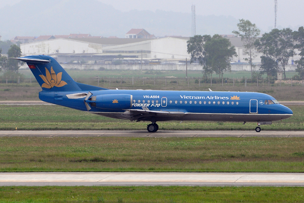 VNA dừng khai thác đội tàu bay Fokker 70